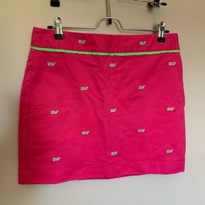 Vineyard Vines Pink and Green Whale Skirt
